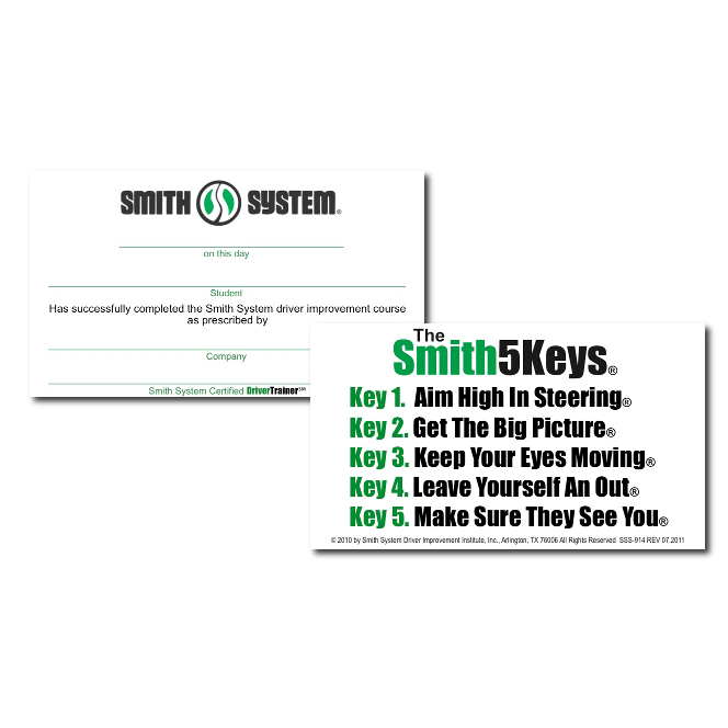 Smith System Certification Cards